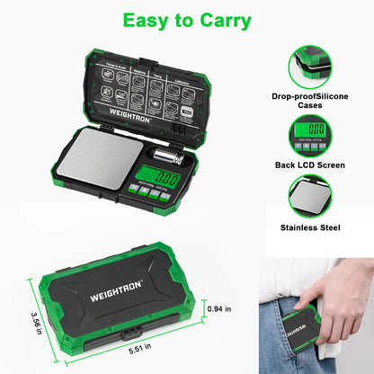 Gram Scale for Food 200G/0.01G Digital Weight Grams and Ounces Mini Pocket Scale with LCD Display Tare for Jewelry