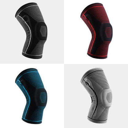 Nylon Outdoor Sports Silicone Knee Pads Summer Knee Basketball Men'S Knee Professional Fitness Running Knitted Knee Pads 2026