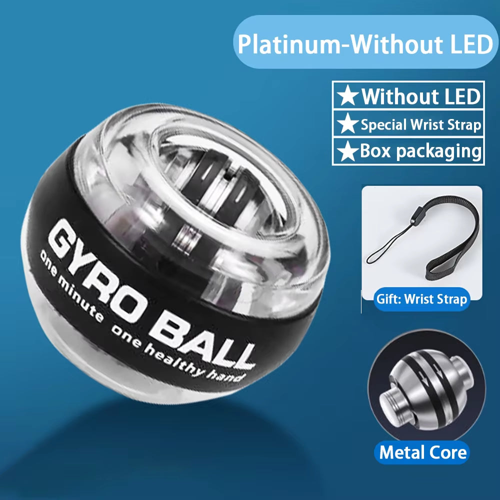 Power Gyro Ball Wrist Trainer Ball Wrist Strengthener Gyro Self-Starting Forearm Trainer Gyro Ball for Strengthening Muscles
