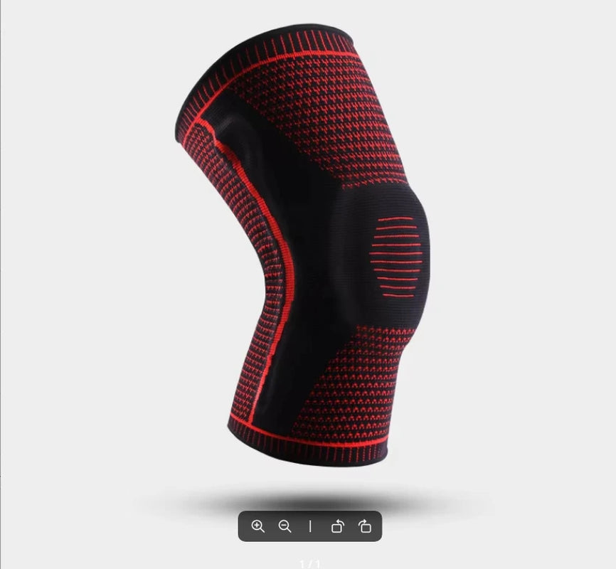 Nylon Outdoor Sports Silicone Knee Pads Summer Knee Basketball Men'S Knee Professional Fitness Running Knitted Knee Pads 2026