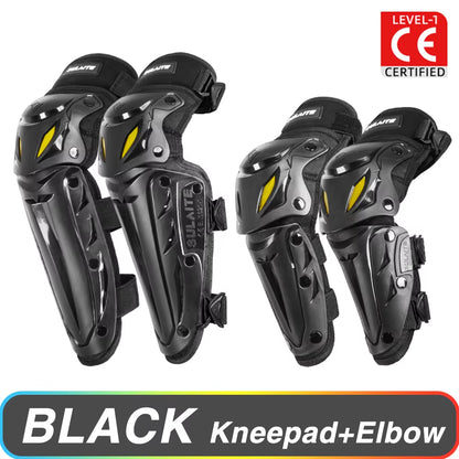 Motorcycle Knee Pad Elbow Protective Combo Knee Protector Equipment Gear Outdoor Sport Motocross Knee Pad Ventilate Four Seasons