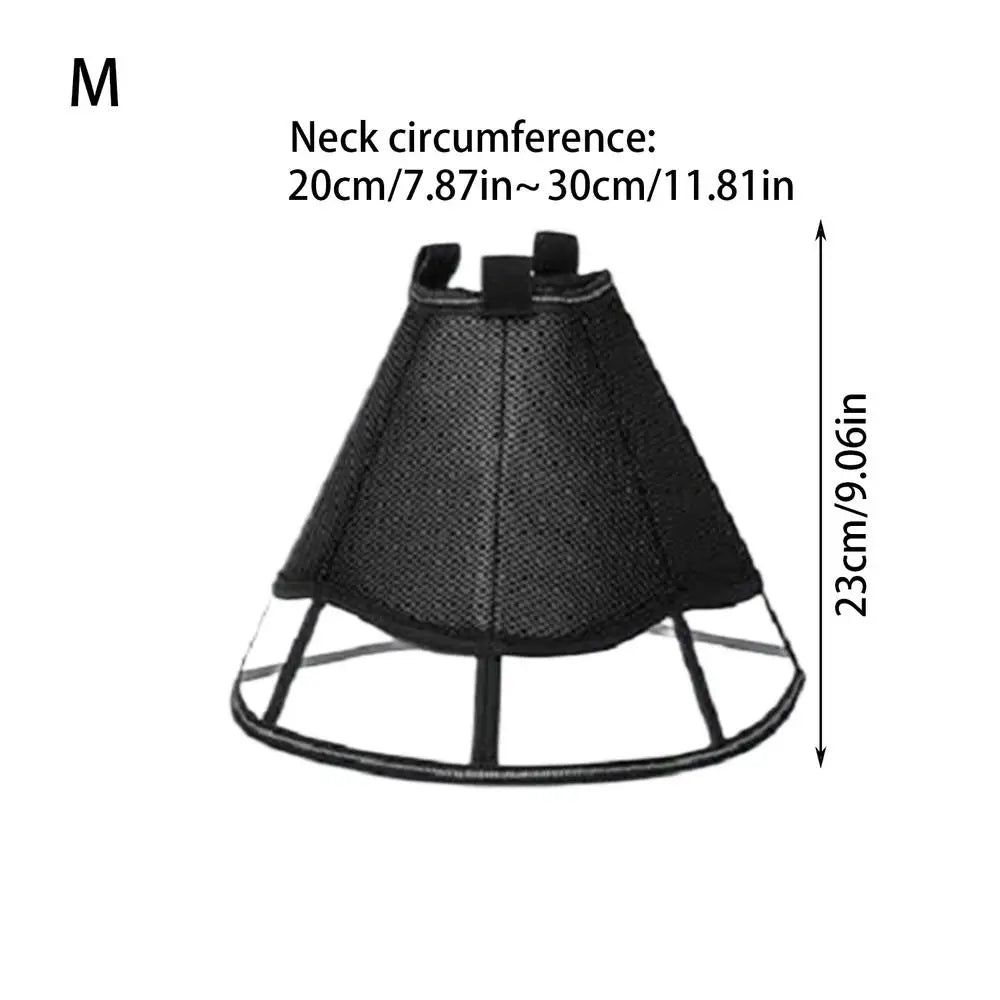 Dog Recovery Cone Adjustable Dog Recovery Soft Cone Wound Care Visible Wrap Anti-Lick Shield Breathable Pet Collar Anti-Bite For