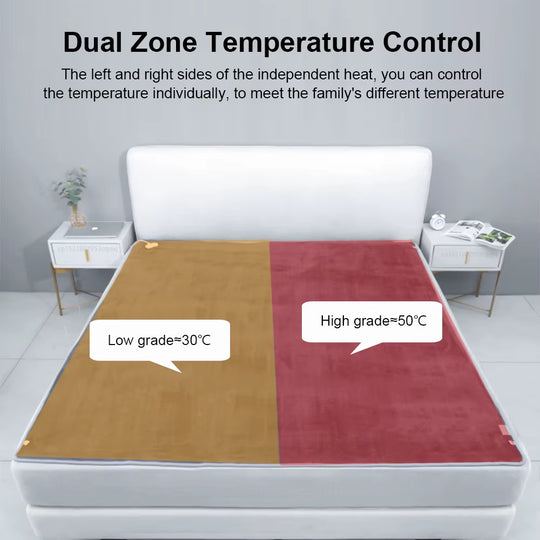 Electric Heating Blanket Automatic Thermostat Double Body Warmer Bed Mattress EU Plug 220V Electric Heated Carpets Mat Pad