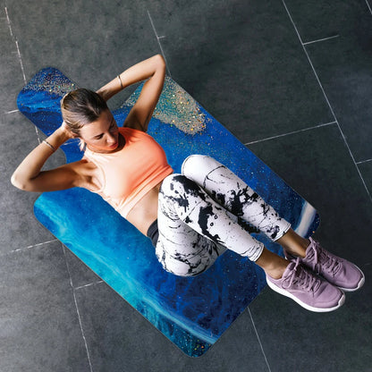 Yoga Mat Pilates Reformer Mat Pilates Suede Rubber Reconstituted Core Bed Training Positioning Non Slip Mat Коврик Для Йоги