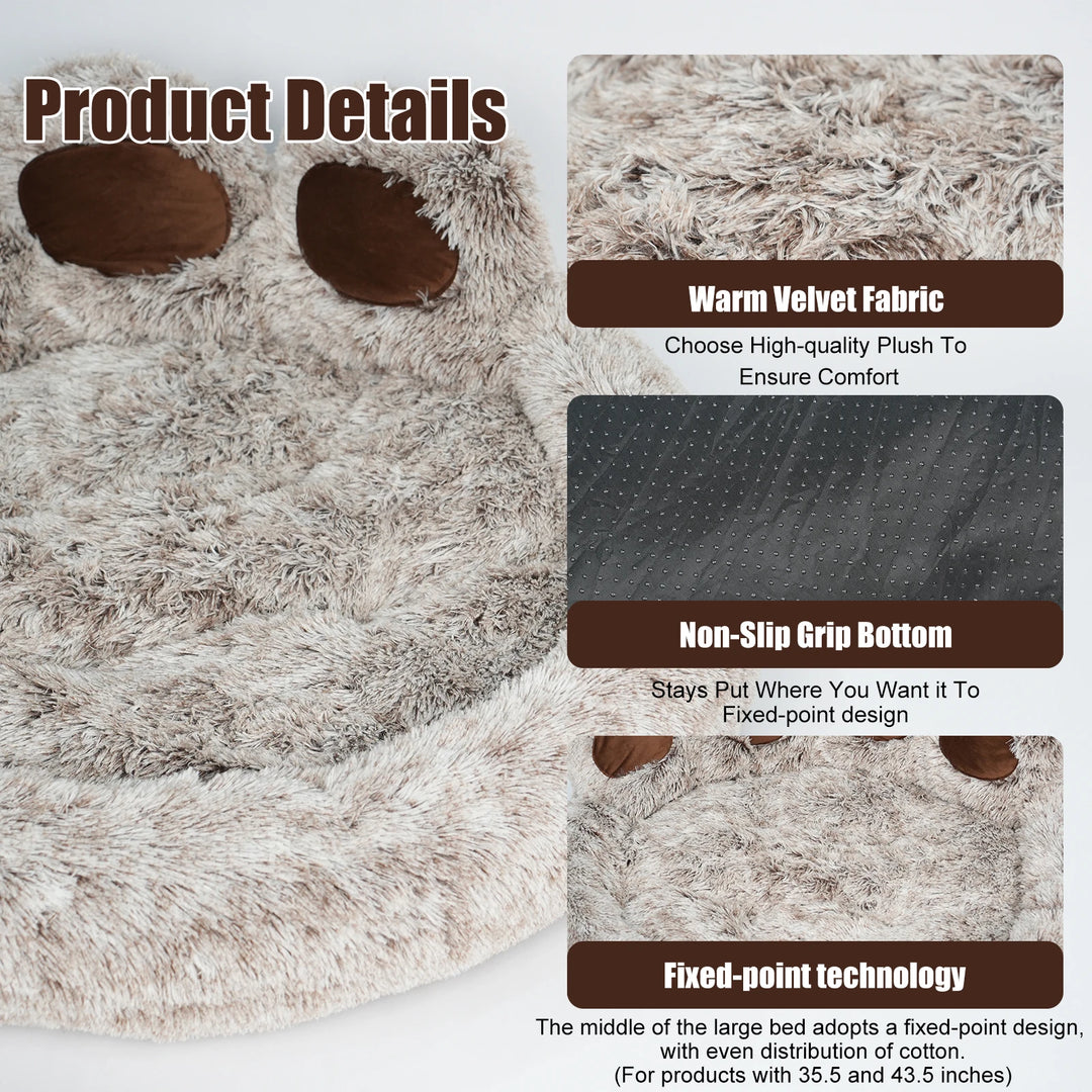 Donut Pet Bed Kylinsure round Plush Orthopedic Donut Dog &amp; Cat Bed