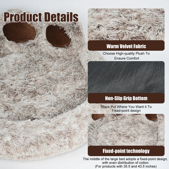 Donut Pet Bed Kylinsure round Plush Orthopedic Donut Dog &amp; Cat Bed
