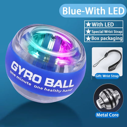 Power Gyro Ball Wrist Trainer Ball Wrist Strengthener Gyro Self-Starting Forearm Trainer Gyro Ball for Strengthening Muscles