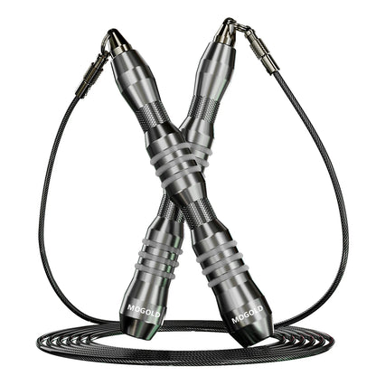 Jump Rope | Metal Non-Slip Handles, Super Durable Steel Wire Rope – Knot-Free Fitness Essential