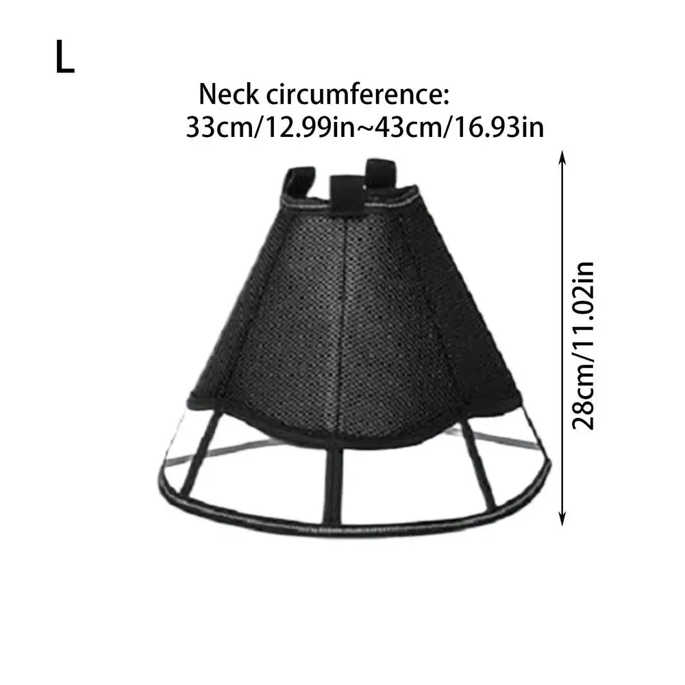 Dog Recovery Cone Adjustable Dog Recovery Soft Cone Wound Care Visible Wrap Anti-Lick Shield Breathable Pet Collar Anti-Bite For