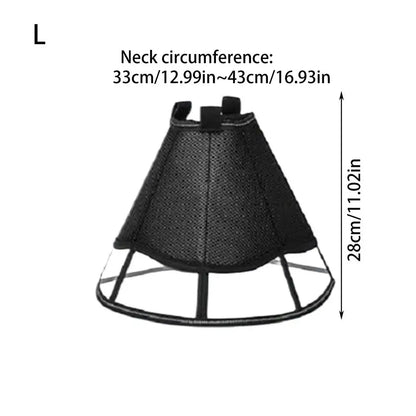 Dog Recovery Cone Adjustable Dog Recovery Soft Cone Wound Care Visible Wrap Anti-Lick Shield Breathable Pet Collar Anti-Bite For