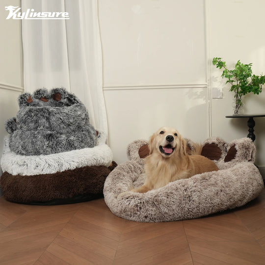 Donut Pet Bed Kylinsure round Plush Orthopedic Donut Dog &amp; Cat Bed