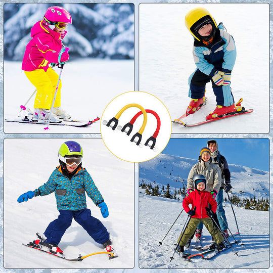 Ski Tip Connector for Beginners and Training Aid