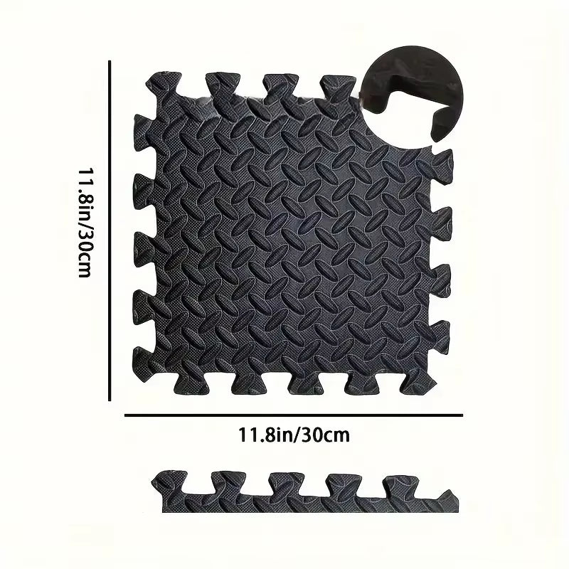 30X30Cm 16 Pcs Interlocking Yoga Mat Home Gym and Yoga Equipment Protective Mat EVA Foam Non Slip Flooring Indoor Fitness