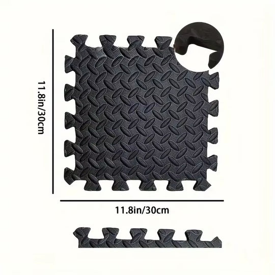 30X30Cm 16 Pcs Interlocking Yoga Mat Home Gym and Yoga Equipment Protective Mat EVA Foam Non Slip Flooring Indoor Fitness