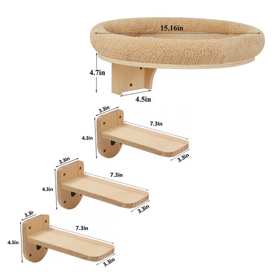 Wall Mounted Cat Ladder
