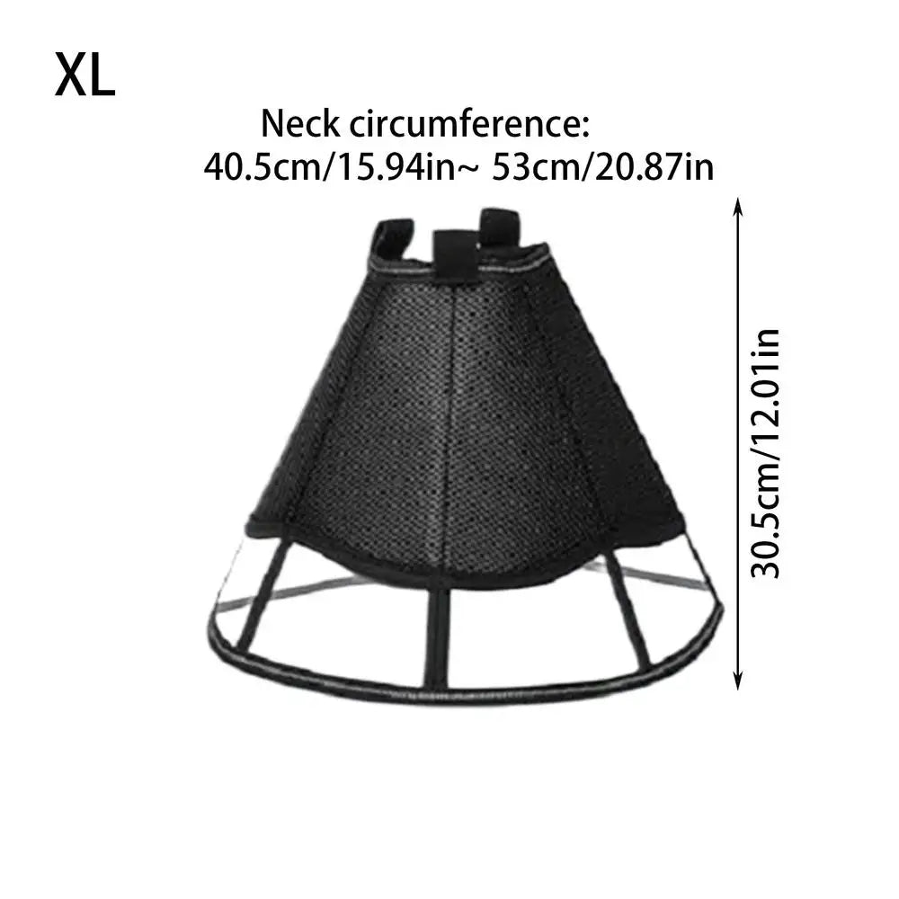Dog Recovery Cone Adjustable Dog Recovery Soft Cone Wound Care Visible Wrap Anti-Lick Shield Breathable Pet Collar Anti-Bite For