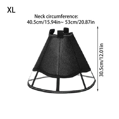 Dog Recovery Cone Adjustable Dog Recovery Soft Cone Wound Care Visible Wrap Anti-Lick Shield Breathable Pet Collar Anti-Bite For