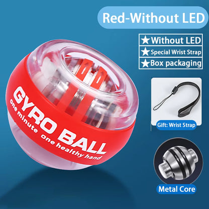 Power Gyro Ball Wrist Trainer Ball Wrist Strengthener Gyro Self-Starting Forearm Trainer Gyro Ball for Strengthening Muscles