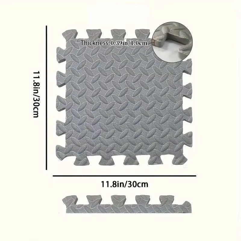 30X30Cm 16 Pcs Interlocking Yoga Mat Home Gym and Yoga Equipment Protective Mat EVA Foam Non Slip Flooring Indoor Fitness