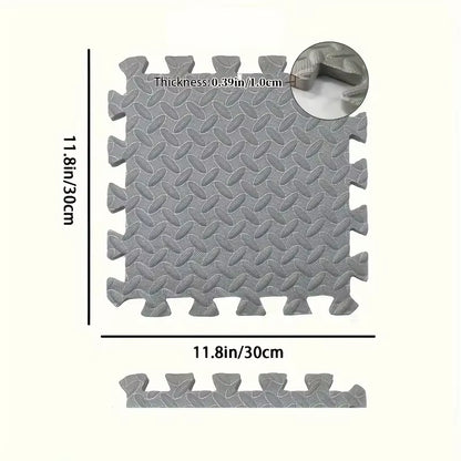 30X30Cm 16 Pcs Interlocking Yoga Mat Home Gym and Yoga Equipment Protective Mat EVA Foam Non Slip Flooring Indoor Fitness