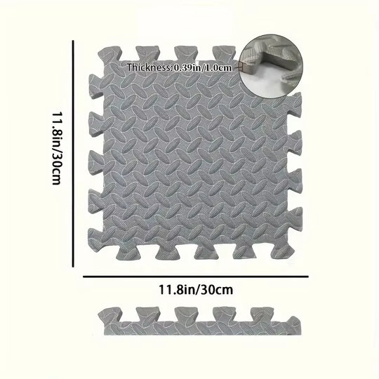 30X30Cm 16 Pcs Interlocking Yoga Mat Home Gym and Yoga Equipment Protective Mat EVA Foam Non Slip Flooring Indoor Fitness