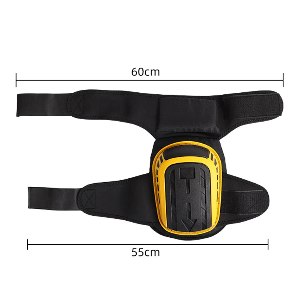 Double-Layer Shockproof Knee Protectors - 20Mm Thick Gel-Eva Hybrid Padding for Concrete Grinding/Cleaning