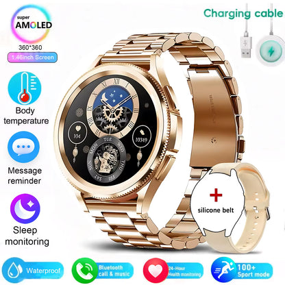 For Android and Ios Watch 6 Classic Smart Watch Women Men Sports Fitness Health Waterproof Bluetooth Call Smartwatch 2025 New