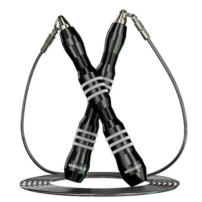 Jump Rope | Metal Non-Slip Handles, Super Durable Steel Wire Rope – Knot-Free Fitness Essential