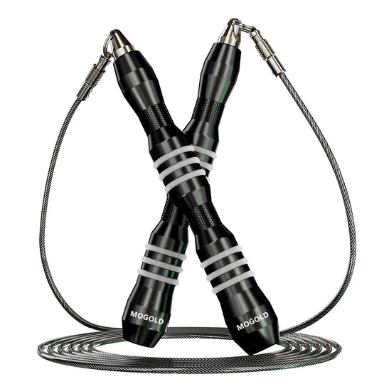 Jump Rope | Metal Non-Slip Handles, Super Durable Steel Wire Rope – Knot-Free Fitness Essential