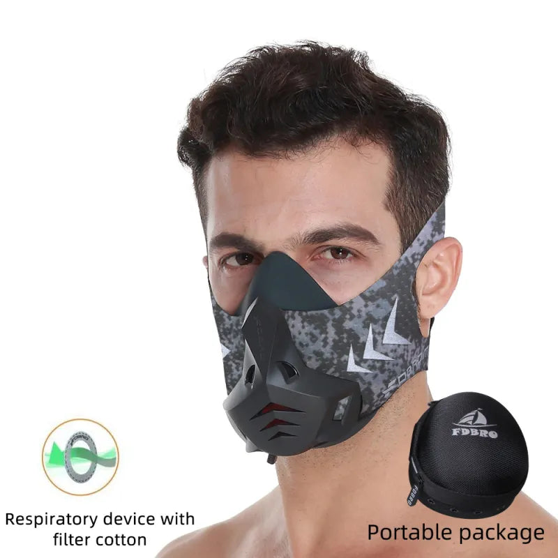 Adjustable Training Mask with Six-Speed Resistance Control