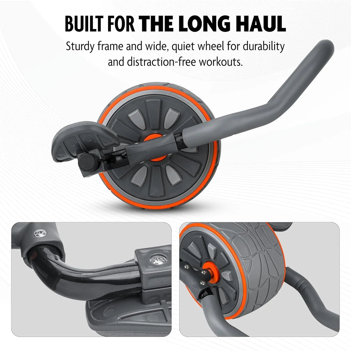 Ab Roller Wheel with Elbow Support 2 Knee Pads Abdominal Trainer for Core Workout Perfect Abs Workout Equipment for Home and Gym