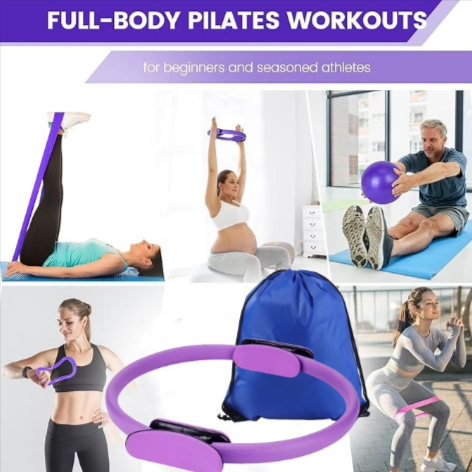 13-Piece Yoga &amp; Pilates Set for Home Fitness