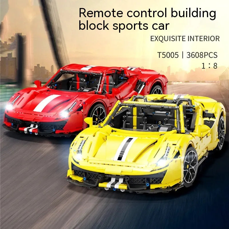 Sports Car Building Blocks Toy for Kids