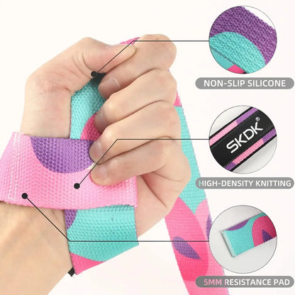 Adjustable Weightlifting Wrist Straps | Non-Slip Gym Lifting Support Bands