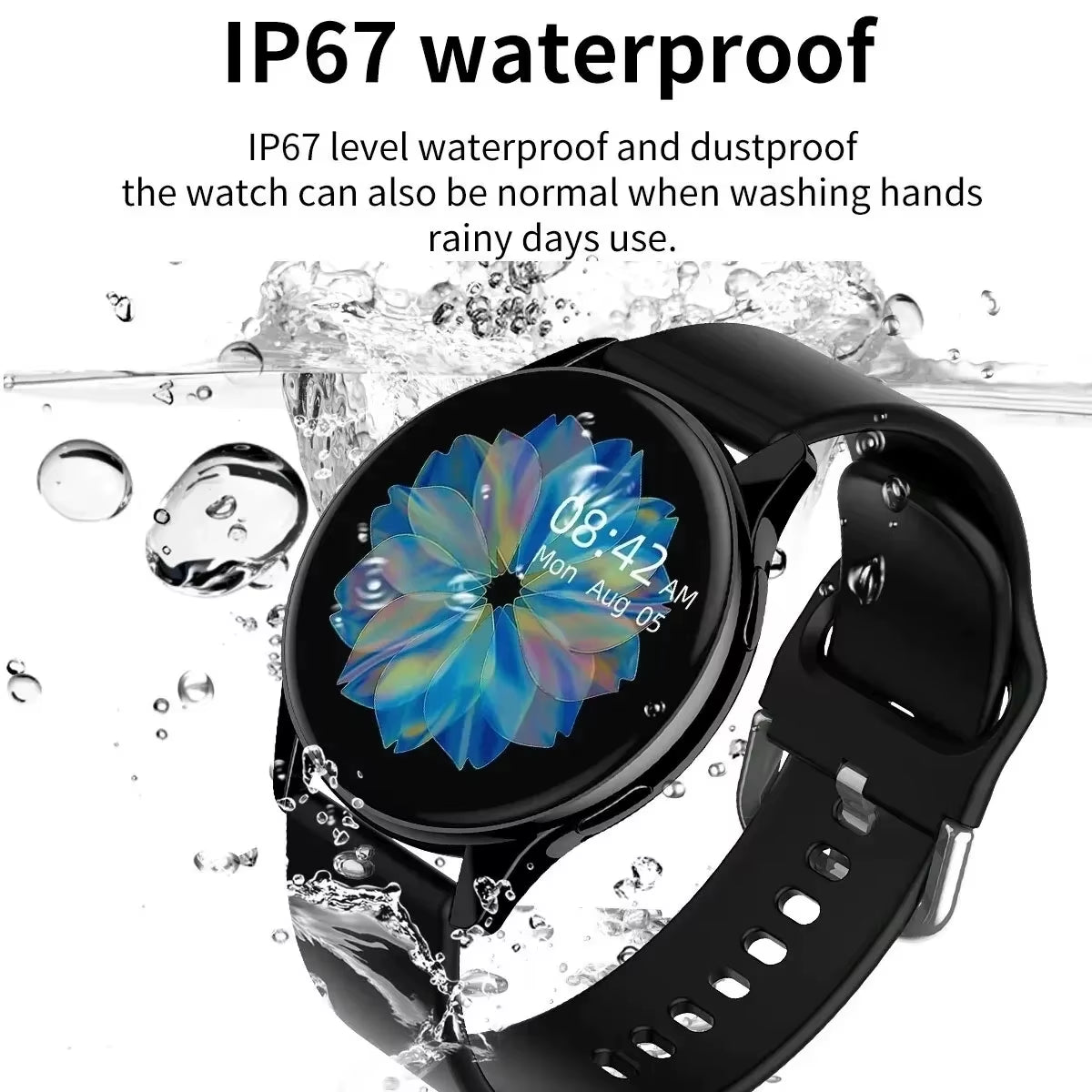 New Smart Watch 2025 Wireless Charging Smartwatch Bluetooth Calls Watches Men Women Fitness Bracelet Custom Watch Face +Box