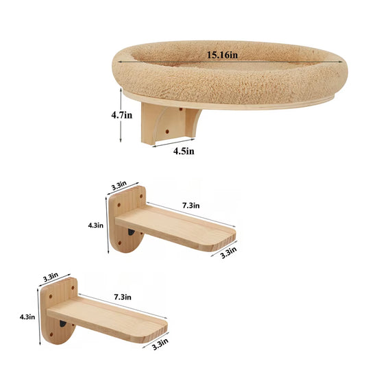 Wall Mounted Cat Ladder
