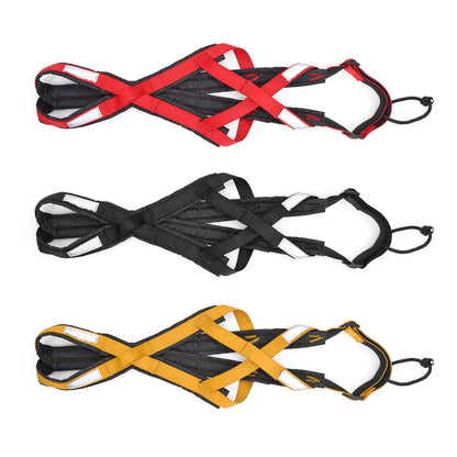 Waterproof Dog Sledding Harness Reflective Pet Sledding Skijoring Harness Big Large Dogs Weight Pulling Vest for Pet Training