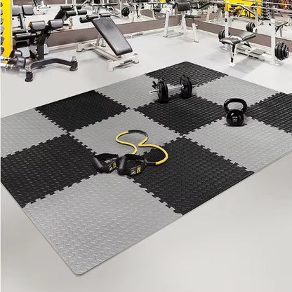 30X30Cm 16 Pcs Interlocking Yoga Mat Home Gym and Yoga Equipment Protective Mat EVA Foam Non Slip Flooring Indoor Fitness