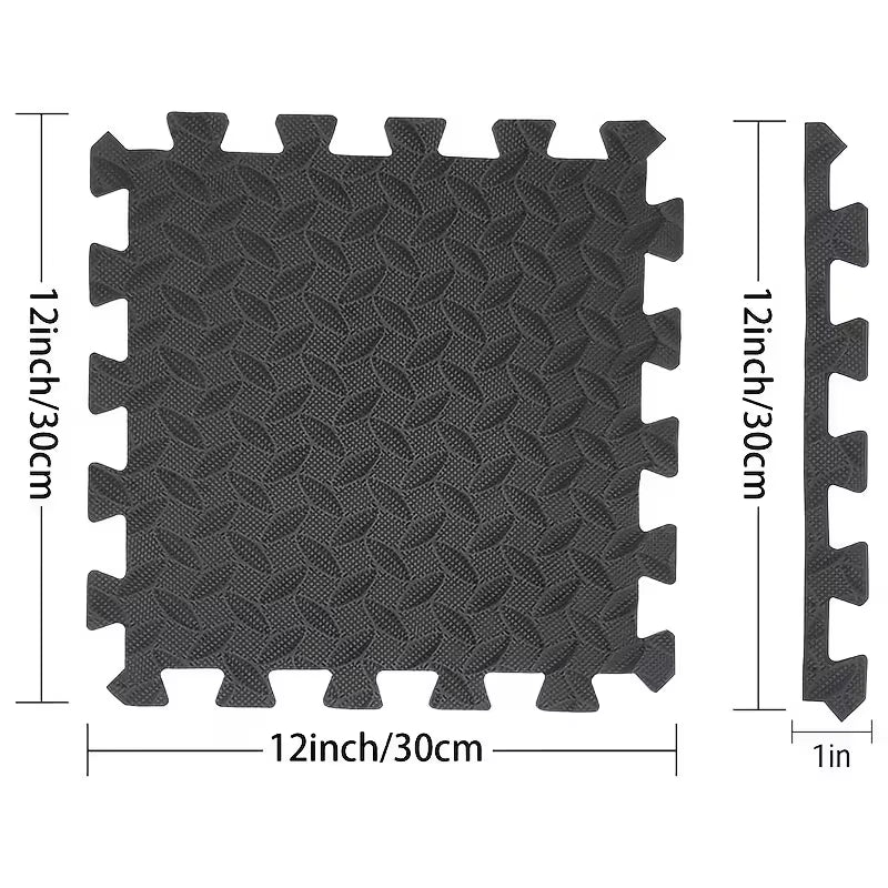 30X30Cm 16 Pcs Interlocking Yoga Mat Home Gym and Yoga Equipment Protective Mat EVA Foam Non Slip Flooring Indoor Fitness