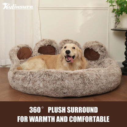 Kylinsure round Plush Orthopedic Donut Dog & Cat Bed