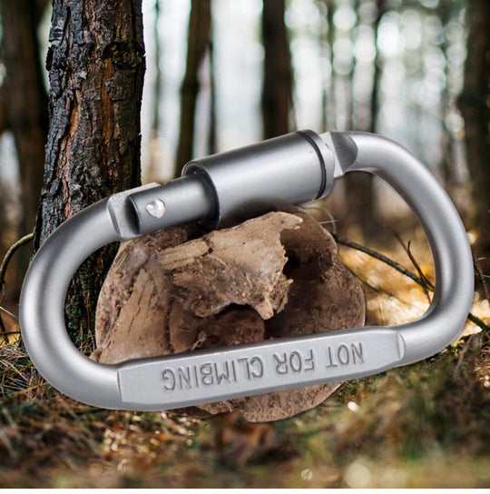 Aluminum Alloy Carabiner Clip | Portable D-Shaped Hook
