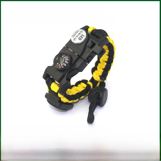 Outdoor Paracord Survival Bracelet with Fire Starter Tool