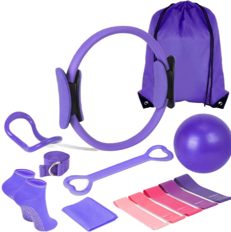 13-Piece Yoga &amp; Pilates Set for Home Fitness