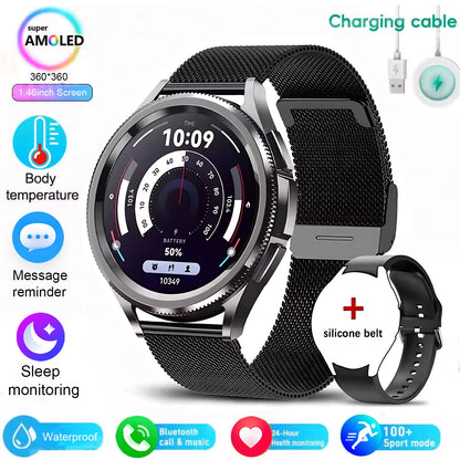 For Android and Ios Watch 6 Classic Smart Watch Women Men Sports Fitness Health Waterproof Bluetooth Call Smartwatch 2025 New
