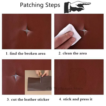1PC Thickened Self Adhesive Sofa Leather Repair Fix DIY Bed Soft Bag Patch Sticker Repair Subsidy Furniture Renew Decal Sticky