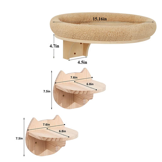 Wall Mounted Cat Ladder