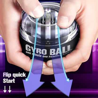 Power Gyro Ball Wrist Trainer Ball Wrist Strengthener Gyro Self-Starting Forearm Trainer Gyro Ball for Strengthening Muscles