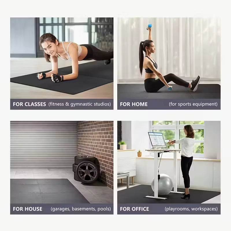 30X30Cm 16 Pcs Interlocking Yoga Mat Home Gym and Yoga Equipment Protective Mat EVA Foam Non Slip Flooring Indoor Fitness