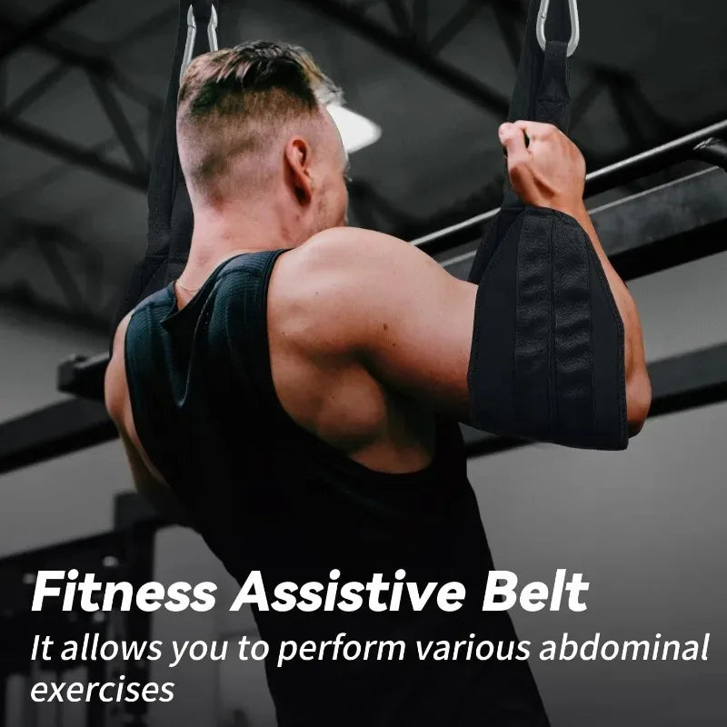 A Pair Heavy Duty AB Sling Straps Suspension Rip-Resistant Fitness for Pull up Bar Hanging Leg Raiser Gym Home Fitness Equipment