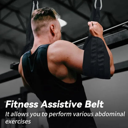 A Pair Heavy Duty AB Sling Straps Suspension Rip-Resistant Fitness for Pull up Bar Hanging Leg Raiser Gym Home Fitness Equipment